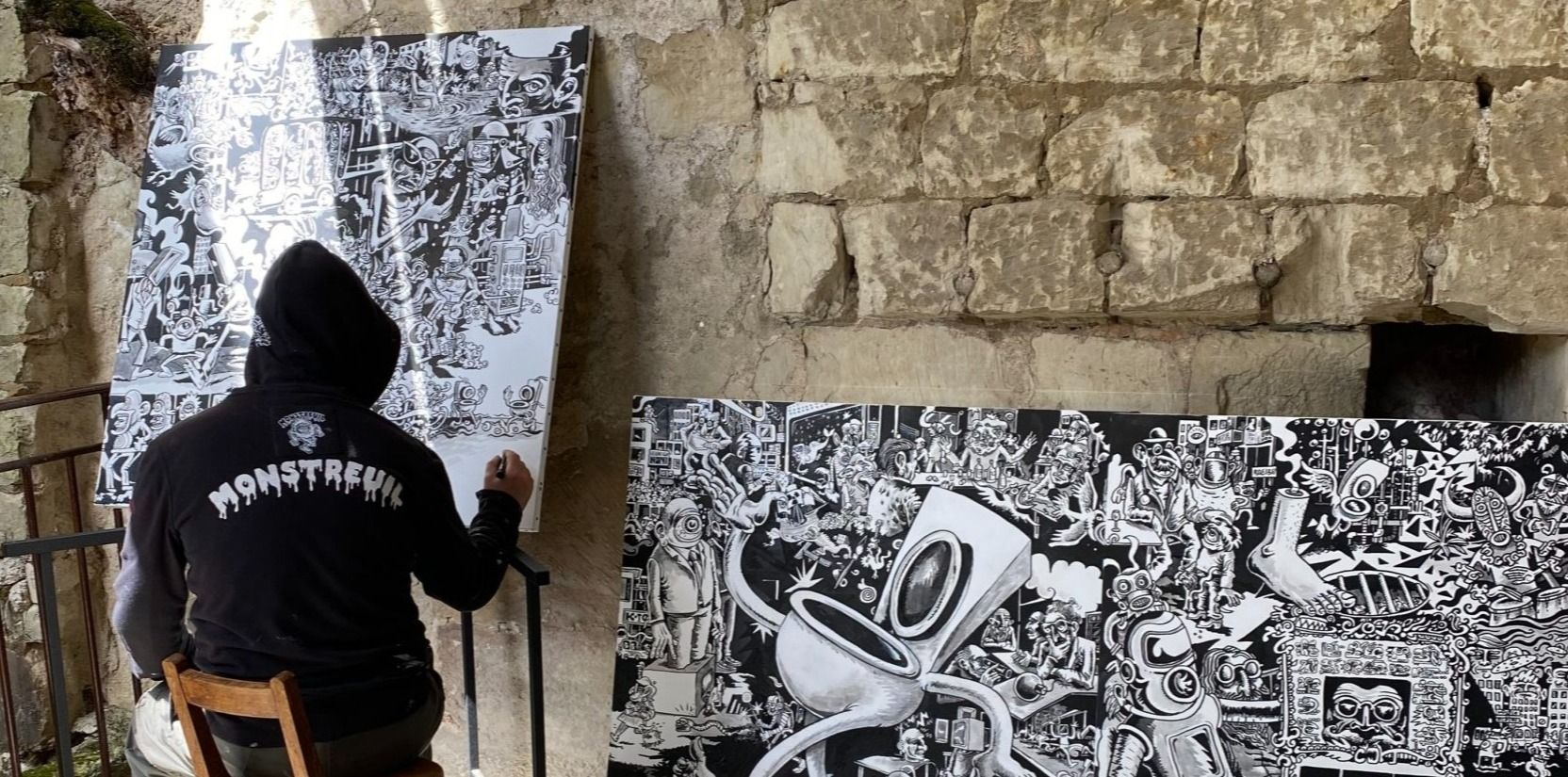 Work by Martin Peronard at the Street Art Parc