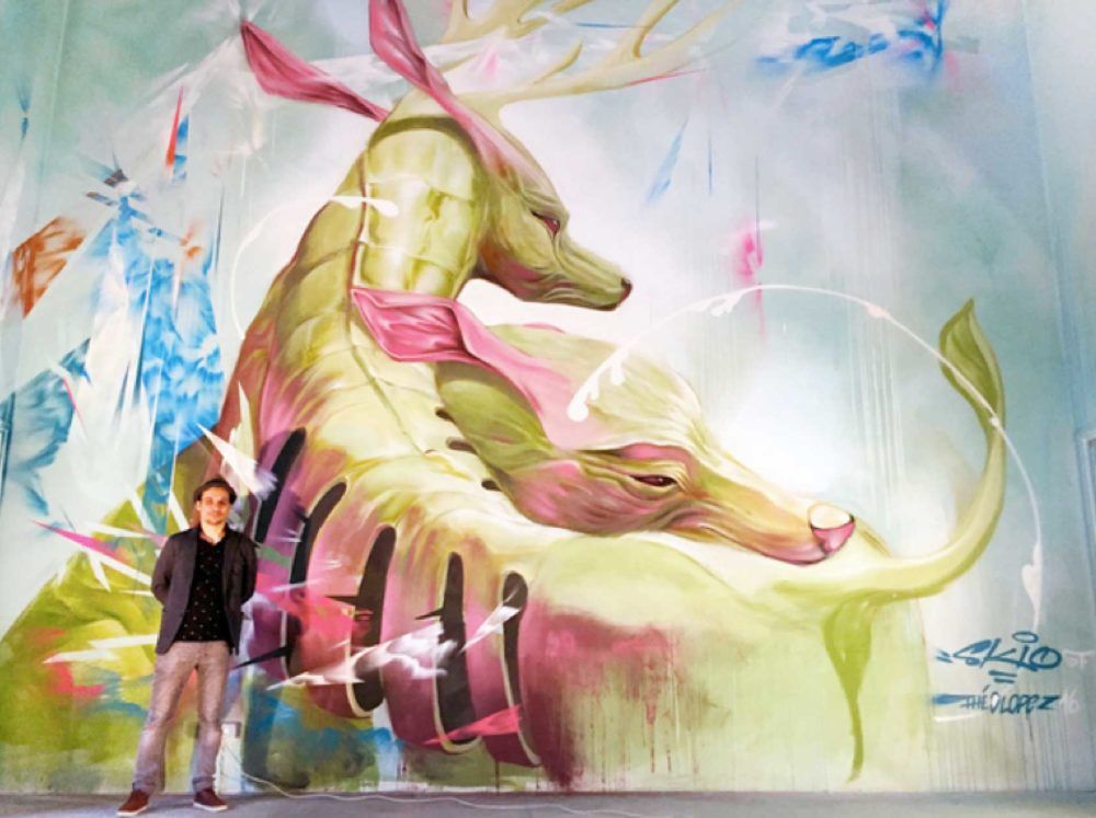 Work by Skio at the Street Art Parc